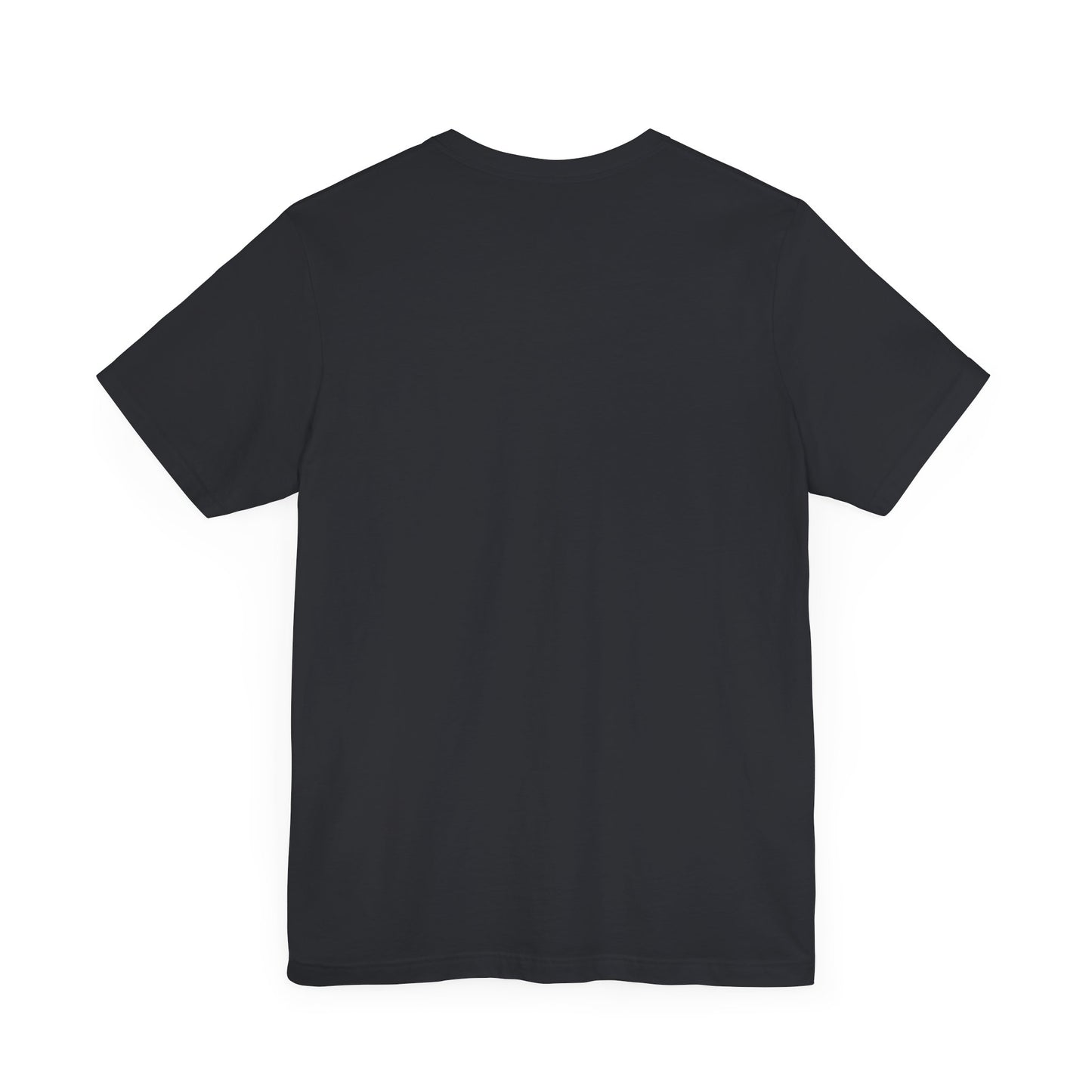 Black Printify but first coffee tee with short sleeves and classic crew neckline