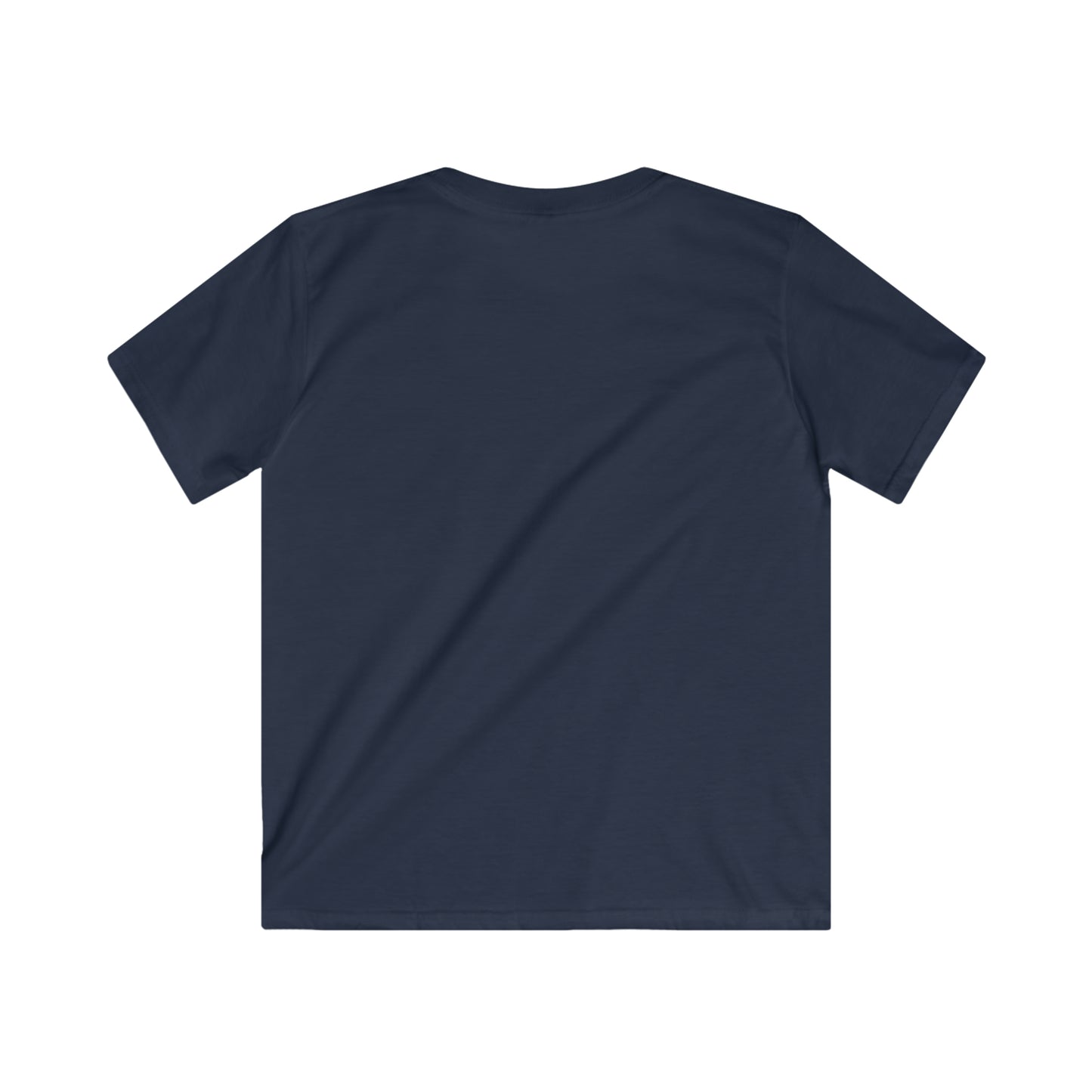 Plain navy blue kids ocean vibes t-shirt in short sleeve style from Printify kids clothes collection