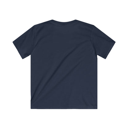 Plain navy blue kids ocean vibes t-shirt in short sleeve style from Printify kids clothes collection