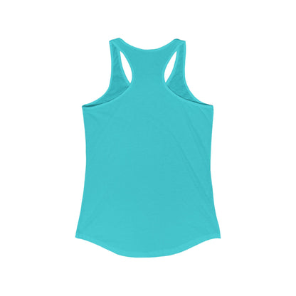 Printify turquoise racerback tank top made of soft fabric perfect for casual wear tanktops