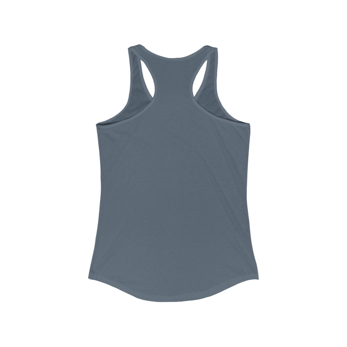 Gray sleeveless tank top from Printify with racerback design, perfect for casual wear tanktops