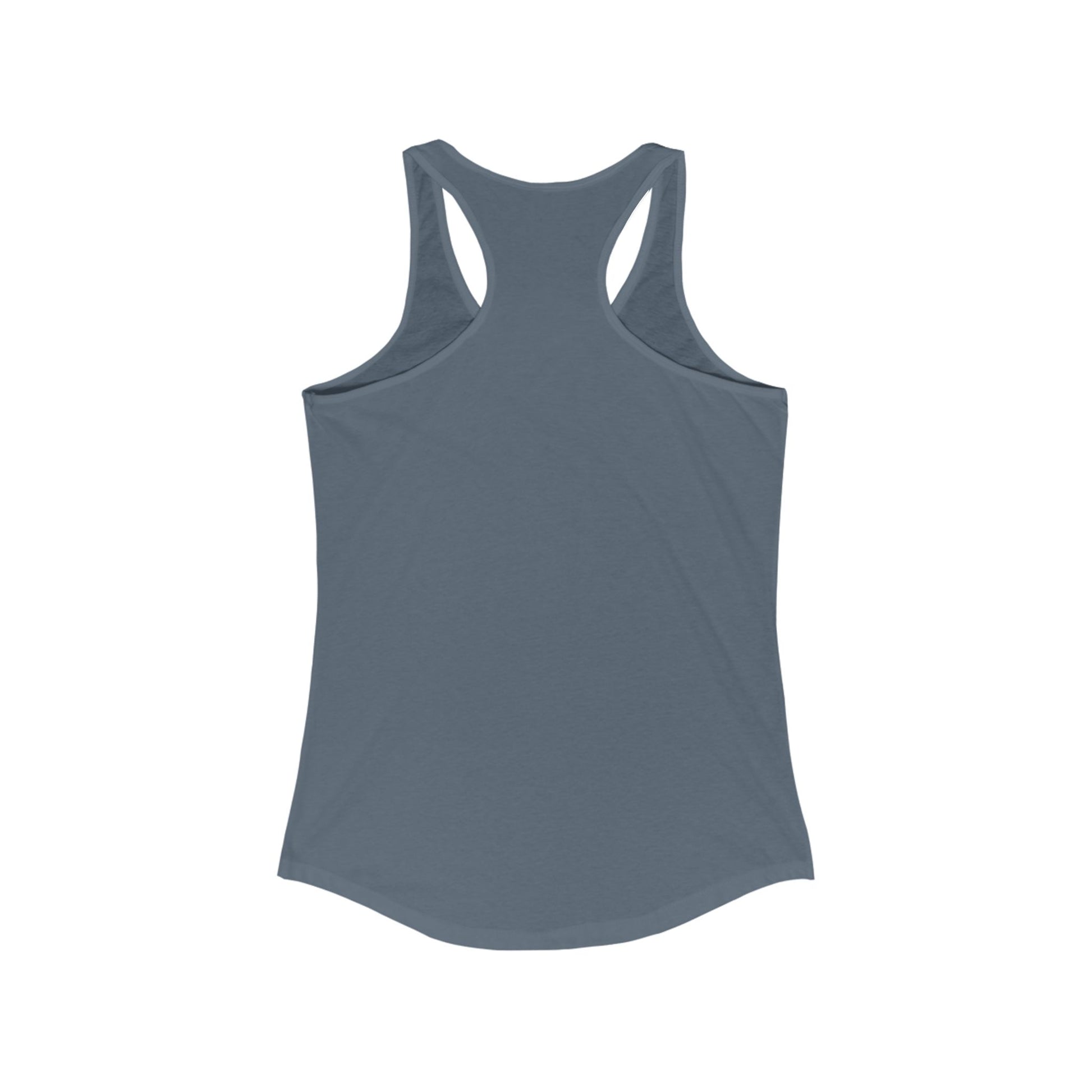Gray sleeveless tank top from Printify with racerback design, perfect for casual wear tanktops