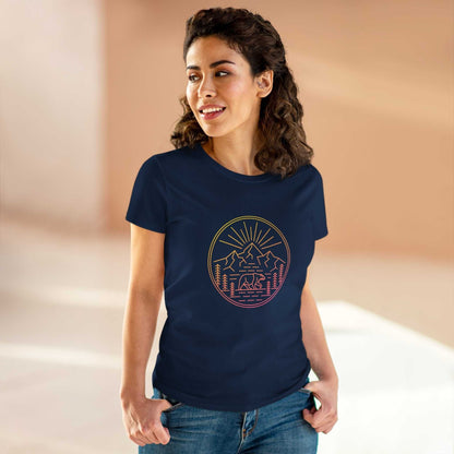 Explore The Outdoors. Women's Midweight Cotton Tee