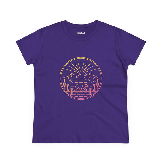 Explore The Outdoors. Women's Midweight Cotton Tee
