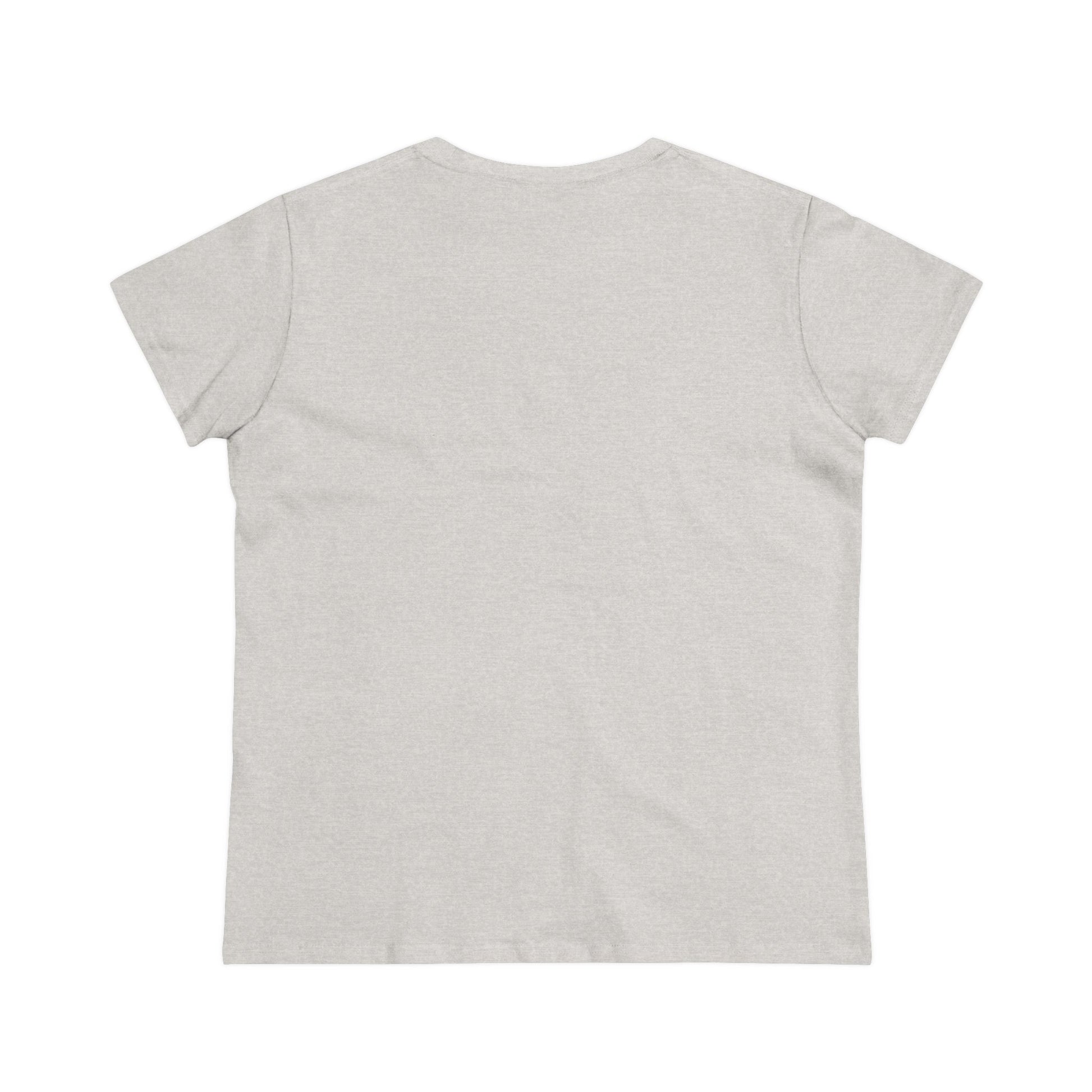 Printify plain light gray national park t-shirt for women shown from the back