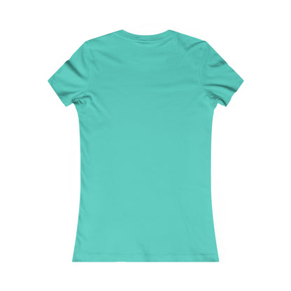 Back view of a turquoise Printify t-shirt perfect for punny animal shirts collection
