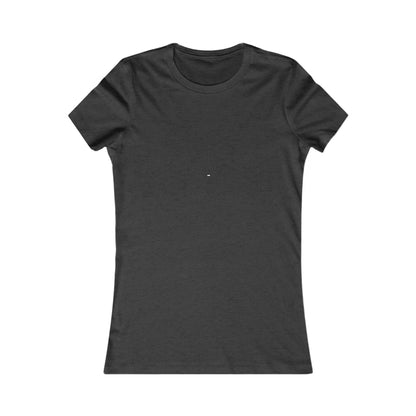 Printify solid white fitted t-shirt for women in black color with short sleeves and crew neck