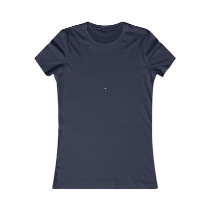 Navy blue fitted t-shirt by Printify for women styled like a solid white fitted t-shirt for women